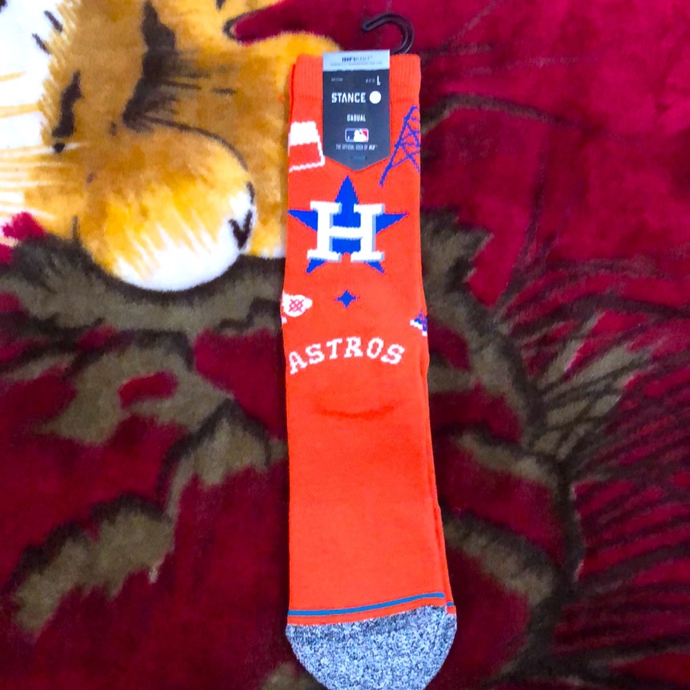 STANCE CASUAL LARGE SZ 8-13 HOUSTON ASTROS MLB ⚾️ INFI KNIT CREW SOCKS
